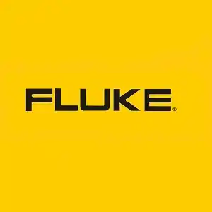 Logo oficial de la marca Fluke en calidad estándar